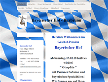 Tablet Screenshot of bayerischerhof-boxbrunn.de